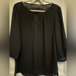 Express Women's Elegant Black Blouse